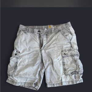 Carhartt Stone Gray Cargo Shorts for Men